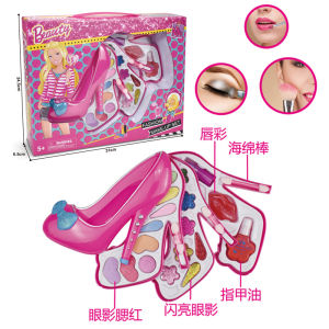 Mainan Budak Perempuan HIGH HEEL/ BUTTERFL Shape Make Up box Lovely Princess Makeup Kit Cosmetics Set Gift for kids girl