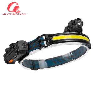 XPG+COB LED Outdoor Head Light Motion Sensor Camping Headlight Power Display Super Bright Headlight for Camping Fishing
