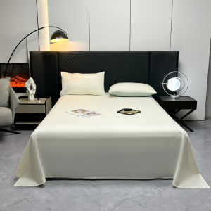 【discount store】New Washed Ice-Silk Luxury-Style Bed Sheet and Pillowcase Set