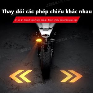 Bộ 2 Đèn Xi Nhan led Chất Lượng Cao Cho Xe Mô Tô Đèn Chiếu Màu Đèn Chảy Flash Đèn
