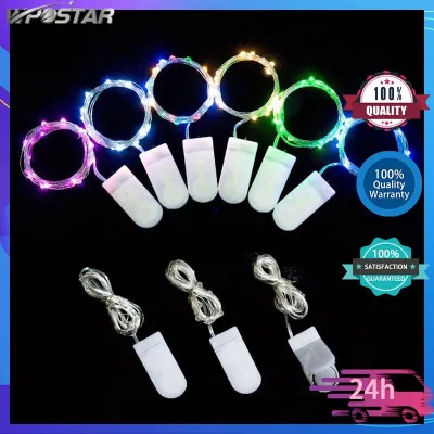 (Free battery) 1M 2M 3M Battery Mini LED Copper Wire String Fairy Lights for Wedding Party Christmas Decor