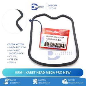 KRM KARET SEAL HEAD MEGA PRO NEW / VERZA / CB 150 / KARET COP / HEAD GASKET CYLINDER / COVER HEAD