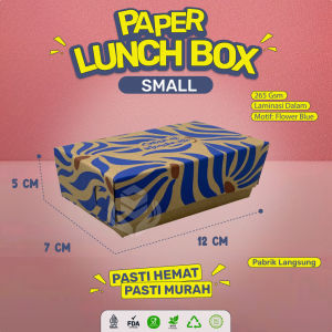 Paper Lunch Box Small Laminasi 265 Gsm Lunch Box S  (Isi 50 Pcs-LB5K153)