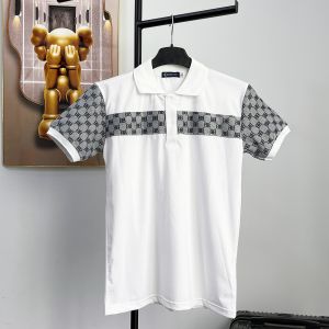 Áo thun nam thêu phối hàng siêu cấp có cổ tay ngắn polo cotton mẫu mới dày đẹp vải co dãn 4 chiều cao cấp