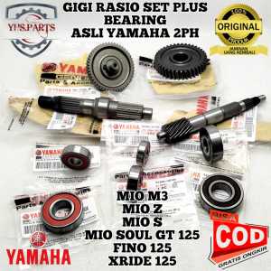 ASLI ORIGINAL GIGI GEAR RASIO PLUS BEARING YAMAHA YGP 2PH MIO M3 Z S SOUL GT 125 FINO XRIDE GARDAN