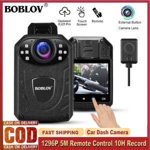BOBLOV KJ21 Pro Body Mini Camera HD 1296P With Button Camera Police Night Vision Camera Video Audio Recorder Camcorder Car Dash Cam Motion Detection for Security Guards