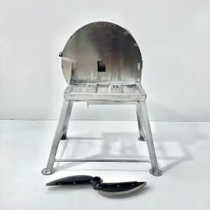 Khung Máy Cửa Đứng INOX " KHÔNG MOTOR " Thái Chuối Băm Rau Bèo Cỏ Voi Mịn lắp 1.1  15  2  3kW. TẶNG Dao Trục 24mm