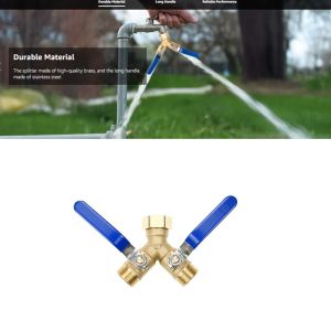 OXTRWZ Plant Protection Agriculture High Pressure Nozzle Y Valve Long Handle Indepent Value Irrigation Supplies Anti-corrosion Pesticide Sprayer Farm Garden