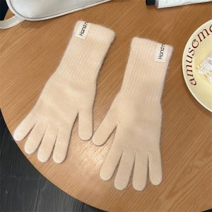EASYTREND Ấm áp Găng tay vải nỉ Màn hình cảm ứng Lông giả Găng tay lông thỏ dài Thoáng khí Chống gió. Găng tay ngón dài Sử dụng hàng ngày
