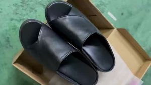 [Free Shipping] Soft Leather Wedge Sandals For Women Platform Thick-Soled 2026 New Summer Fashion High-Heeled Slip-On Sandals For Outdoor Wear