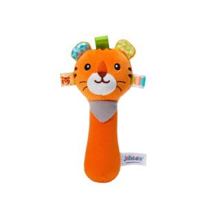 【Leaf-Hu】ตุ๊กตามือเขย่า ของเล่นเด็กอ่อน เขย่ามือเด็กรูปสัตว์ เสียงบีบ สีสันสดใส ตุ๊กตาสัตว์ เสริมพัฒนาการ ของเล่นฝึกจับ