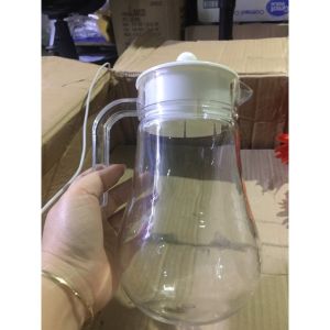 Bình đựng trà đá 12lit nhựa trong acrylic trong suốt có nắp đậy kt 12.2 x 14.3 x 22.0 cm