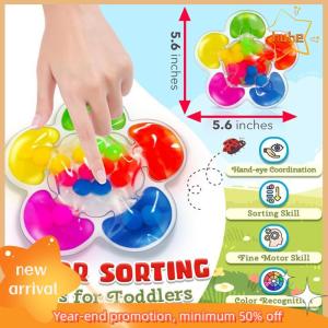 huhe Color Sorting Sensory Toys For Toddlers 3-5 Preschool Learning Activities Travel Toy Montessori Autism Quiet Fidget Toys
