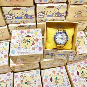 Kids Girl Watch Sanrio Kuromi Melody Cute Girl Student Electronic Watch Box Gift 三丽鸥儿童手表女指针式库洛米冰雪女童卡通幼儿宝宝可爱