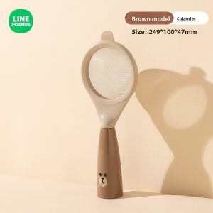 100% Authentic Line Friends Colander Kitchen Soy Milk Coffee Filter Reusable Nylon Mesh Strainer Milk Yogurt Filter Spoon Tea Wine Juice Colander Sieve Mesh LFB134