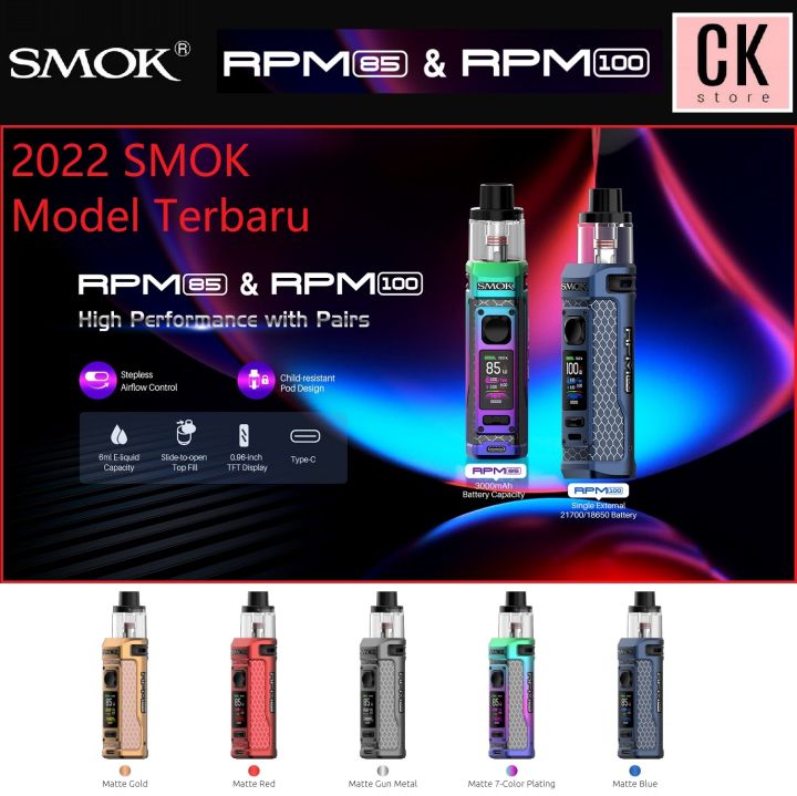 TERBARU SMOK RPM 85 Kit 3000mAh SMOK RPM100 Kit no include