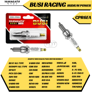 BUSI IRIDIUM POWER CPR6EA BEAT FI SCOOPY FI VARIO 110 125 150 SUPRA 125 MX NEW MX KING VIXION AEROX