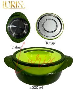 LURIX Tempat Makan Tahan Panas Lunch Box Wadah Makan Termos Soup Stainless Steel