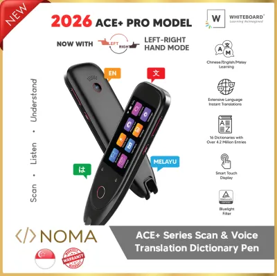 【SG】 Whiteboard Ace Series English UI Dictionary Pen | OCR Scanner Voice Translation Translator | EN Chinese Malay Learning Device