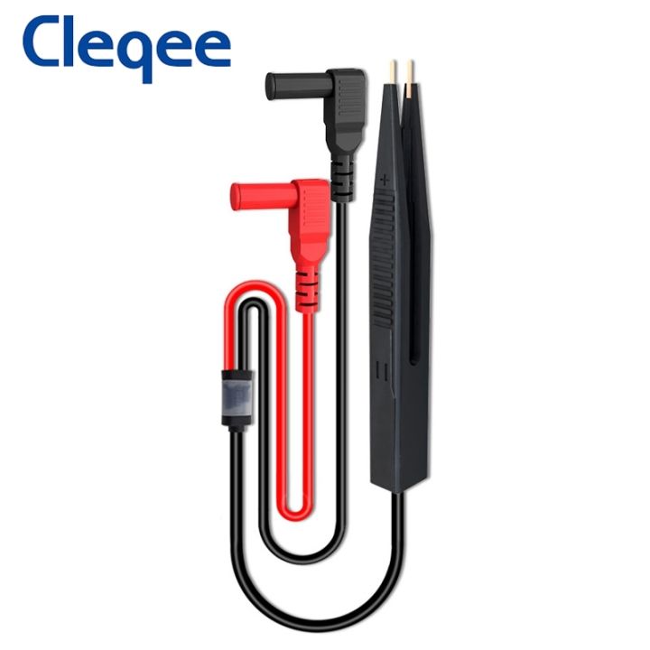 Cleqee P1510 SMD Chip Component Multimeter Test Hook Clips Tweezers ...
