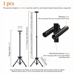 Double Sided Tripod Display Stand Backdrop Stand Banner Poster Tarpaulin Stand Height Adjustable