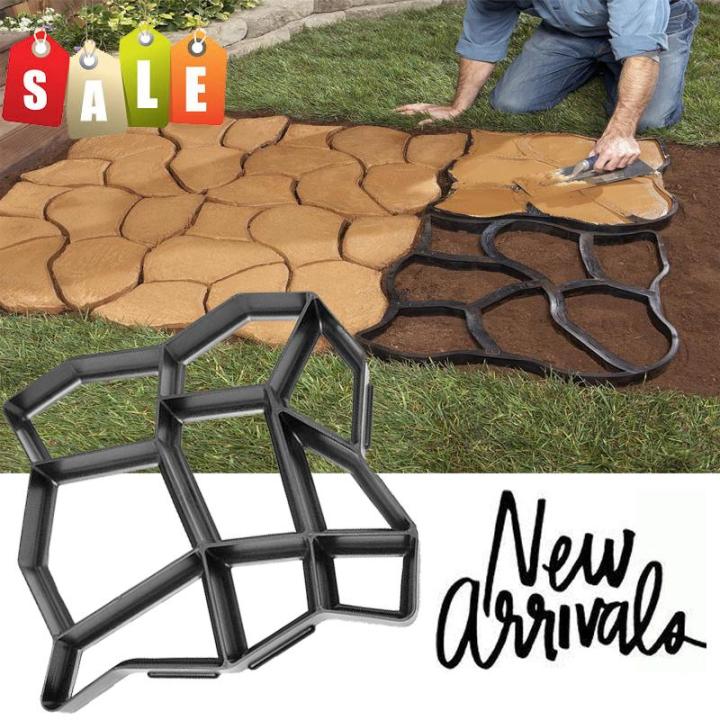 (978)Path Maker Mold Reusable Concrete Cement Stone Design Paver Walk