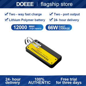 DOEEE Original High Quality 66W Fast Charger Powerbank Y-246 10000mAh 30000mAh Portable Charger Comes with dual lines Compatible with Type-C iPhone