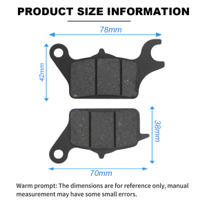 Wear‑Resistant Motorcycle Disc Brake Pads High Friction Front & Rear Brake Pad For Scooter Underbone Dirt Bike Motorbike Repair Replacement Accessories