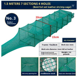 Foldable & Durable Fishing Nets Set - Crab Shrimp Loach Lobster Nets & Breeding Nets