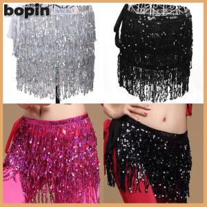 Bopin Trang phục múa bụng váy quấn hông tua rua tua rua váy quấn eo