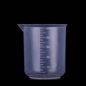 KENDRARY 50/100/150/200/250/500/1000ML Portable Stackable Thickened with Scale Plastic Beaker Mixing Cups Graduated Cylinder Measuring Cup