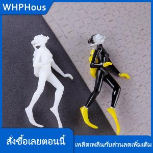 WHPHous อุปกรณ์เติมเรซินขนาดเล็กรูปทิวทัศน์3D นักดำน้ำเครื่องประดับเรซินเสน่ห์ทำอุปกรณ์แม่พิมพ์ซิลิโคนสำหรับงานฝีมือทำมือทำจากเรซินแบบทำมือ