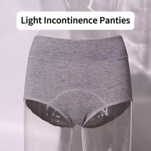 Washable Incontinence Underwear for Women Thin Lightweight Urine Leak Resistant Ladies Panties Reusable Briefs for Light Bladder Leakage (Small)