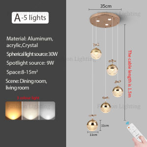 Nordic restaurant chandelier living room cabinet modern light bar table pendant lamp Dining room hanging light25