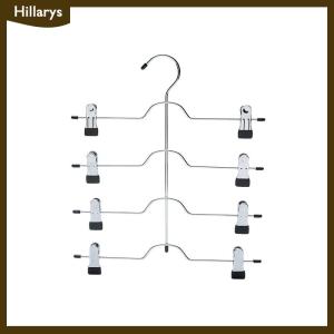 [Hillarys] 6-Tier Skirt Pants Shorts Hangers Space Saving No Slip Storage Metal Skirt Rack