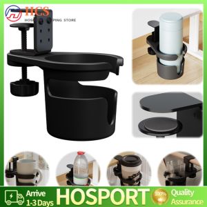 Compact Rotating Mug Holder for Desks Multi-Use Coffee and Tea Cup Organizer for Workspace and Kitchen
