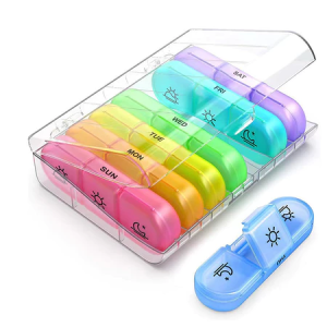 กล่องยาเดินทางแบบพกพา7วัน21กริด3เวลาวันเดียวมินิยาออแกไนเซอร์ภาชนะเก็บทางการแพทย์กล่องยากันความชื้นขนาดเล็ก