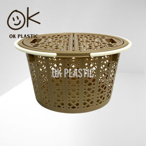 UniGlobal Mini Basket Organizer Tiny Basket Cute Basket Round Basket Space Saver With Handle