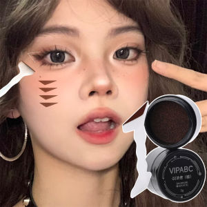 Eye Makeup Stencils DIY Eye Liner Extension Stamps for Beginner Long Lasting Eyelash Template with Ink Paste Brown Comestic