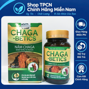 Thực phẩm chức năng Chaga-Betics Nấm Chaga Niphatu từ Nga hộp 60 viên và lọ 500ml