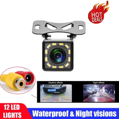 METCAR 8/12 LED HD car rearview camera automatic parking reverse backup visual ultra-wide angle 140°