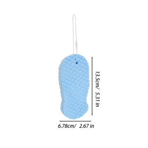 5Pcs Magic Body Exfoliator Sponge / Handheld Comfortable Shower Cleaning Brush / Effective Skin Polishing Scouring Pad / Daily Bathroom Body Care Accessory
