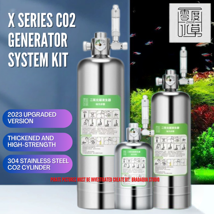 ZRDR CO2 DIY Generator X Series CO2 External Thread / Water Injection ...