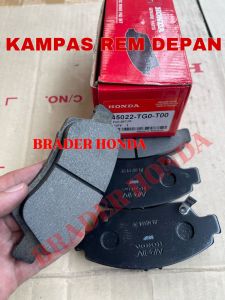 BRAKE PAD KAMPAS REM DEPAN STREAM 1700 CC CIVIC FERIO ES CENTURY S5A VTI S 1996 1997 1998 1999 2000 2001 2002 2003 2004 2005 HONDA 45022-S04-V10 45022-TG0-T00 KANVAS DISK DISC PADS PIRINGAN DRUM TROMOL FRONT KALIPER CALIPER