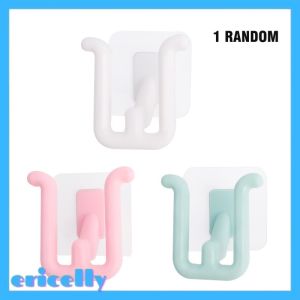 ERICELLY No Punching Multifunctional Bathroom Slipper Hook Wall-Mounted Paste Shoe Storage Rack Slipper Hanger
