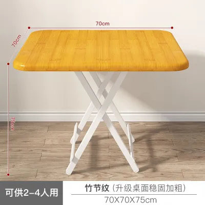 Folding Island Table For Kitchen Space Saving Dining Table Simple Small Apartment Portable Wear-Resistant and Durable Table Classic Style Folding Island Table For Kitchen