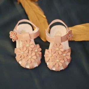 Congme 0-24Monthsเด็กวัยหัดเดินเด็กรองเท้าแตะเด็กผู้หญิงหนังฤดูร้อนฤดูใบไม้ผลิเจ้าหญิงรองเท้านุ่มด้านล่างดอกไม้