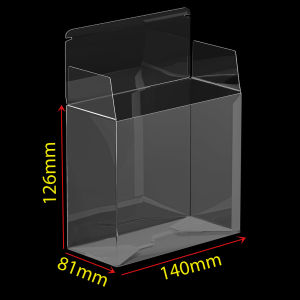 5Pcs Plastic Booster Box Display Case ETB Stackable Clear Protective Box Storage Box For Collect