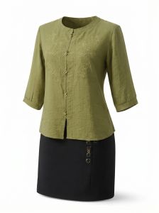 Áo trung niên nữ thanh lịch - vải tơ xước cao cấp form vừa hoa tiết thêu nổi tinh tế dễ giặt ít nhăn màu sắc đa dạng full size M L XL 2XL 3XL.