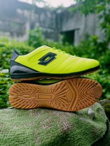 Sepatu futsal / badminton lotto Hijau stabilo Sol Jahitan Muter size 38 sampai 43